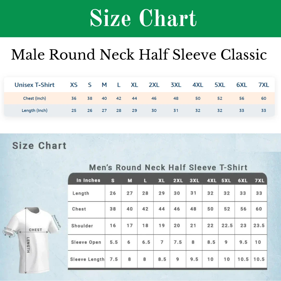 Square Size Chart